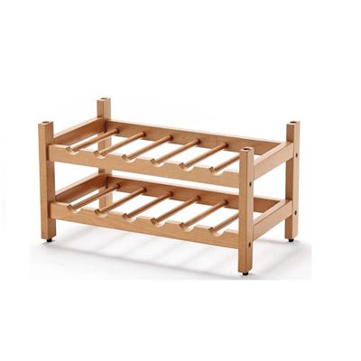 Kiraz Ağacı Ahşap 12 Şişe İçin Şaraf Rafı