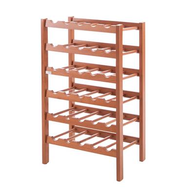 Kiraz Ağacı Ahşap 32 Şişe İçin Şaraf Rafı