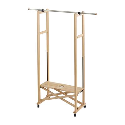 Kiraz Ağacı Ahşap Katlanır Elbise Askılığı Naturel 