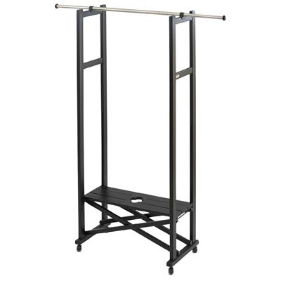 Kiraz Ağacı Ahşap Katlanır Elbise Askılığı Siyah 