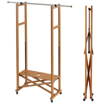 Kiraz Ağacı Ahşap Katlanır Elbise Askılığı Ceviz 