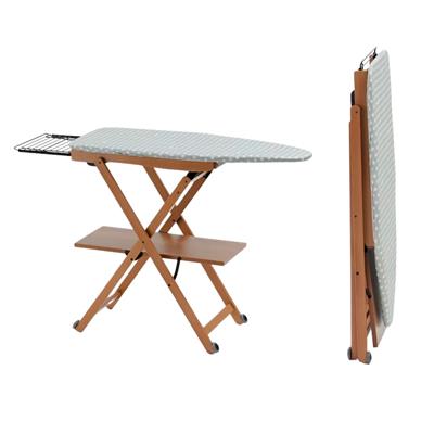 Kiraz Ağacı Ahşap Ütü Masası Ceviz Renk