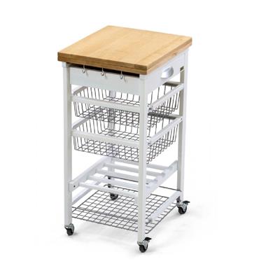 KİRAZ AĞACI BEYAZ MUTFAK ARABASI