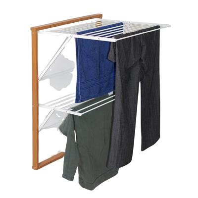 Kevin Kiraz Ağacı Duvara Monte Katlanabilir Çamaşır Kurutma Askısı Ceviz 