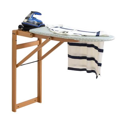 Kiraz Ağacı Duvara Monte Ütü Masası Ceviz Renk