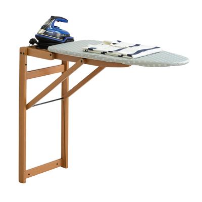 Kiraz Ağacı Duvara Monte Ütü Masası Ceviz Renk