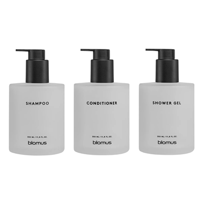KIREI 3Lü Cam Şişe Seti Yapışkanlı Beyaz 350 ml