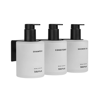 KIREI 3Lü Cam Şişe Seti Yapışkanlı Beyaz 350 ml