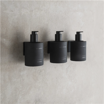 KIREI 3Lü Cam Şişe Seti Yapışkanlı Duman Rengi 350 ml