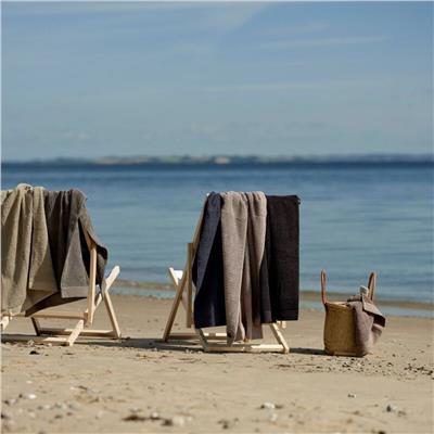 Klasik Banyo/Plaj Havlusu Siyah %100 Pamuk 70x140 cm