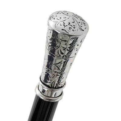 Klasik Düz Gümüş Baston 92 Cm 