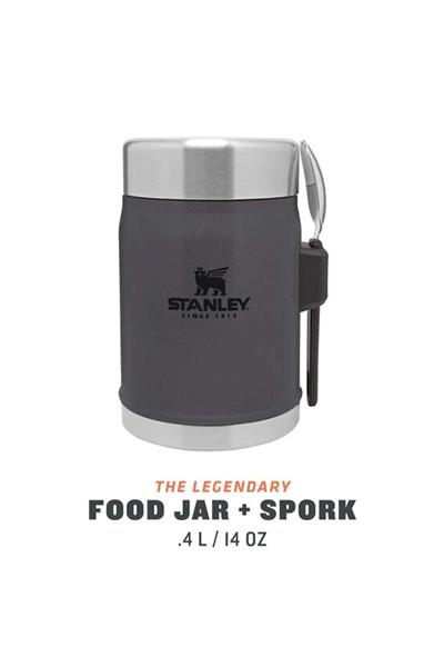 Stanley Klasik Paslanmaz Çelik Yemek Termosu Kaşıklı 0,40 LT - Füme