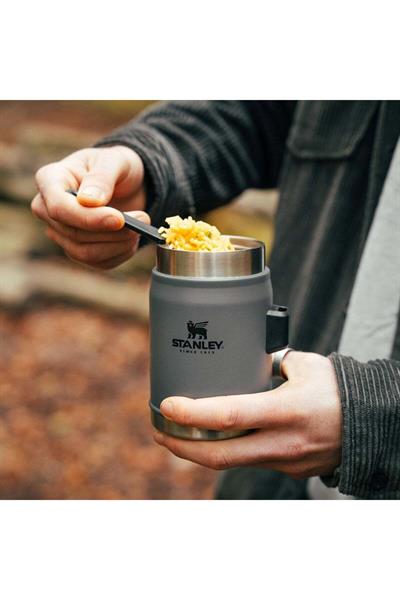 Stanley Klasik Paslanmaz Çelik Yemek Termosu Kaşıklı 0,40 LT - Füme