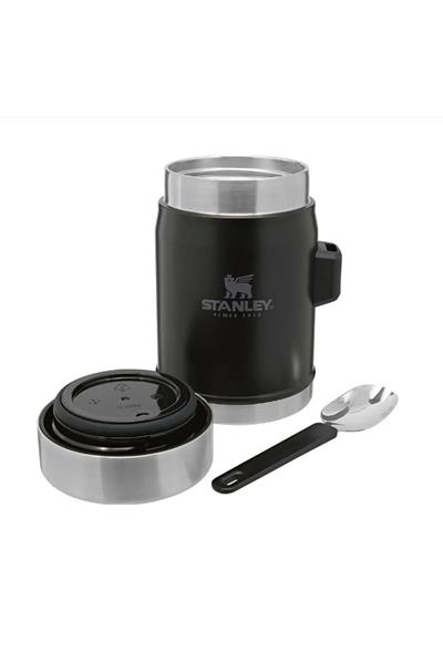 Stanley Klasik Paslanmaz Çelik Yemek Termosu Kaşıklı 0,40 LT - Siyah
