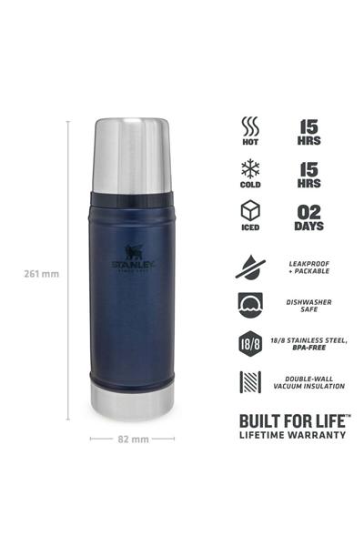 Stanley Klasik Vakumlu Termos 0.47 Lt - Lacivert