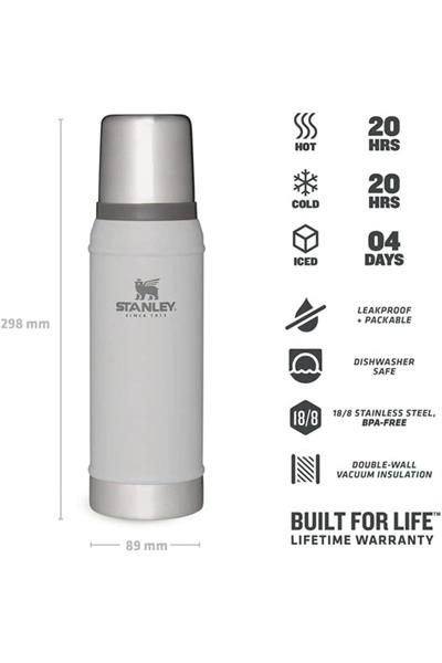 Klasik Vakumlu Paslanmaz Çelik Termos 0.75 Lt