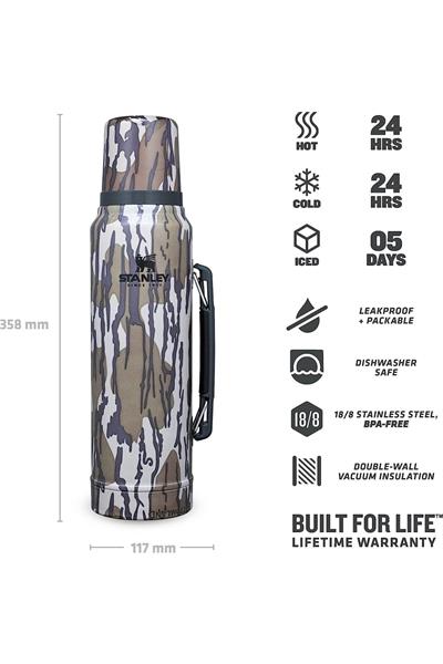Stanley Klasik Vakumlu Paslanmaz Çelik Termos 1 LT  - Mossy Oak