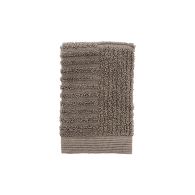 Klasik Yüz Havlusu Taupe %100 Pamuk 30x30 cm