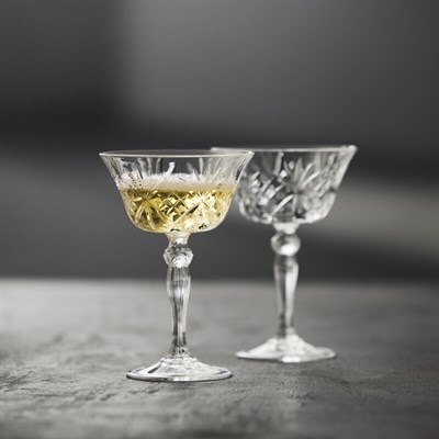 Krystal Melodia Şampanya Kupası (4 adet) 26 cl - Çap 11,2 cm