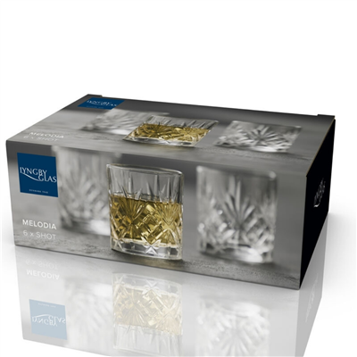 Krystal Melodia Shot Bardağı (6 adet) 8 cl - Çap 5 cm