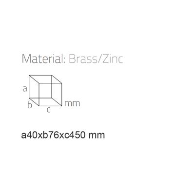 Kubıc Uzun Havluluk Antik Renk 41X77X457 Mm