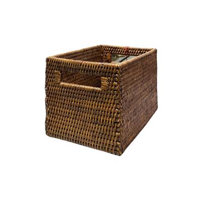 Küçük Saklama Sepeti Kahverengi 26x27x16 cm