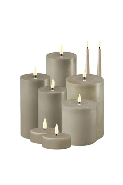 Kum Rengi Led Mum 5X15 Cm - De Rf-0279