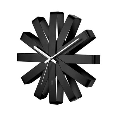 Kurdele Duvar Saati Siyah Çap: 31 cm
