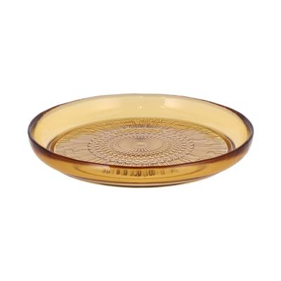 Kusintha Cam Tabak Amber Çap:18 Cm