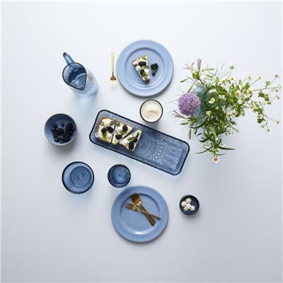 Kusintha Servis Tabağı Dikdörtgen Mavi 38 X 14 X 3 Cm