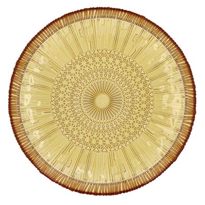 Kusintha Servis Tabağı Yuvarlak Amber 3 Cm - Çap:30 Cm