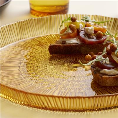 Kusintha Servis Tabağı Yuvarlak Amber 3 Cm - Çap:30 Cm