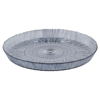 Kusintha Servis Tabağı Yuvarlak Mavi 3 Cm - Çap:30 Cm