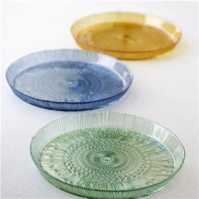 Kusintha Servis Tabağı Yuvarlak Mavi 3 Cm - Çap:30 Cm