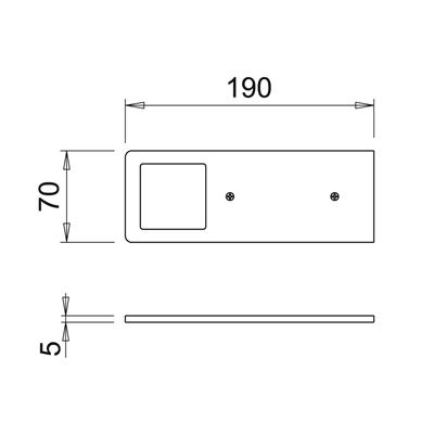Dolap Altı Aydınlatması İçin Led Armatür - Kutup Se D-M 5W 24V F05