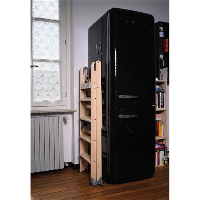 Lascala 5 Basamaklı Ahşap Merdiven Doğal Renk