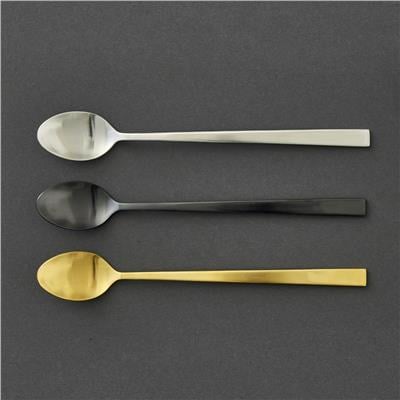 Latte Kaşığı 4 Adet Mat Pirinç 20 Cm