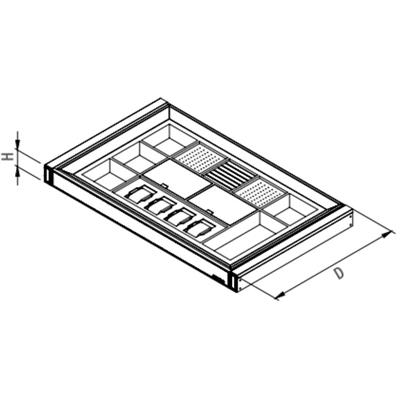 Leather Touch Gizli Raylı Mücevherlik Antrasit Renk