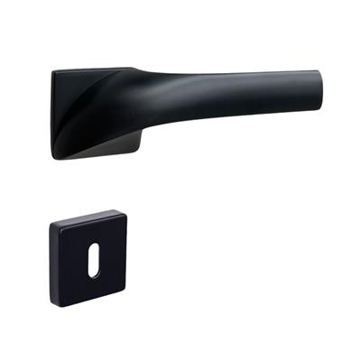 Lena Rozetli Kapı Kolu Takımı Siyah Renk