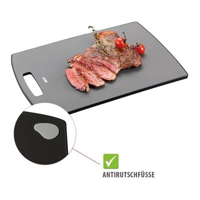 Levoro Büyük Kesme Tahtası, Gri Renk 38x26x1,1 cm