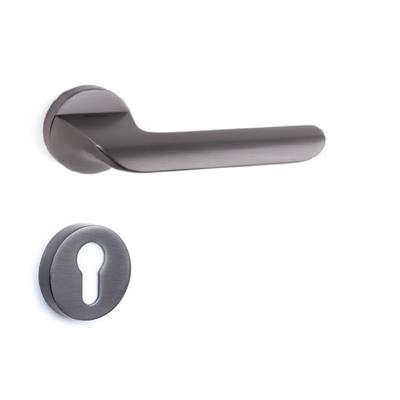 Libra Rozetli Kapı Kolu Takımı Füme Renk