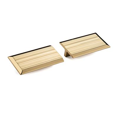 9034 Line-Çizgili Kulp Altın Renk Tek Adet