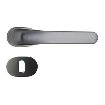 Lokı Rozetli Kapı Kolu Füme Renk