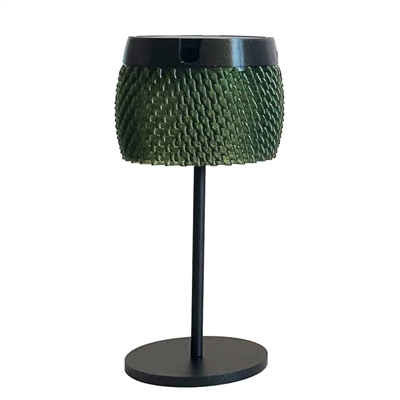 LOLIE Güneş Enerjili ve Şarj Edilebilir Masa Lambası (Zeytin Yeşili) 27 cm