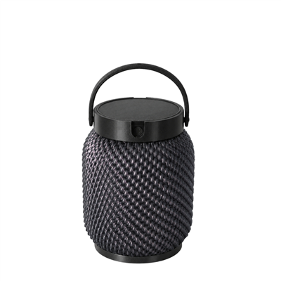 LOLIE Güneş Enerjili ve Şarj Edilebilir Fener (Kül Grisi) 20 cm