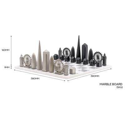 Londra Paslanmaz Çelik Satranç Takımı