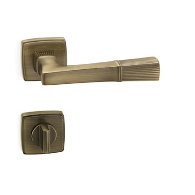 Lucına Rozetli Kapı Kolu Takımı Antik  Renk