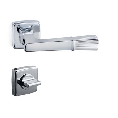 Lucına Rozetli Kapı Kolu Takımı Krom Renk