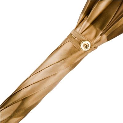 Lüks Dahlia İşlemeli Pirinç Saplı Şemsiye 93 cm