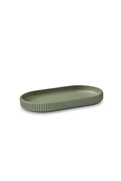 Lumi Kanallı Banyo Tepsisi - Olive Green